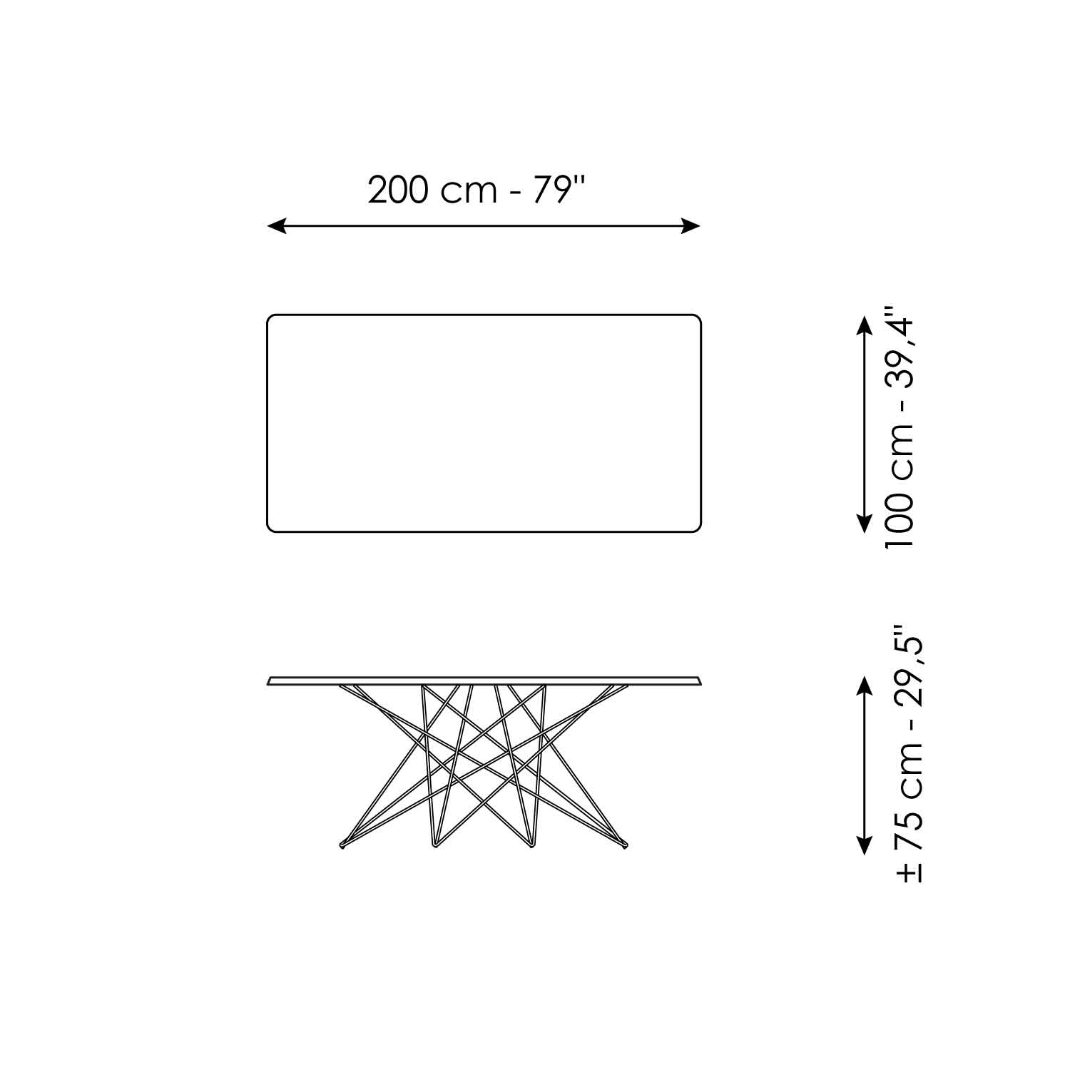 Octa: elegant extendable dining table | Bonaldo