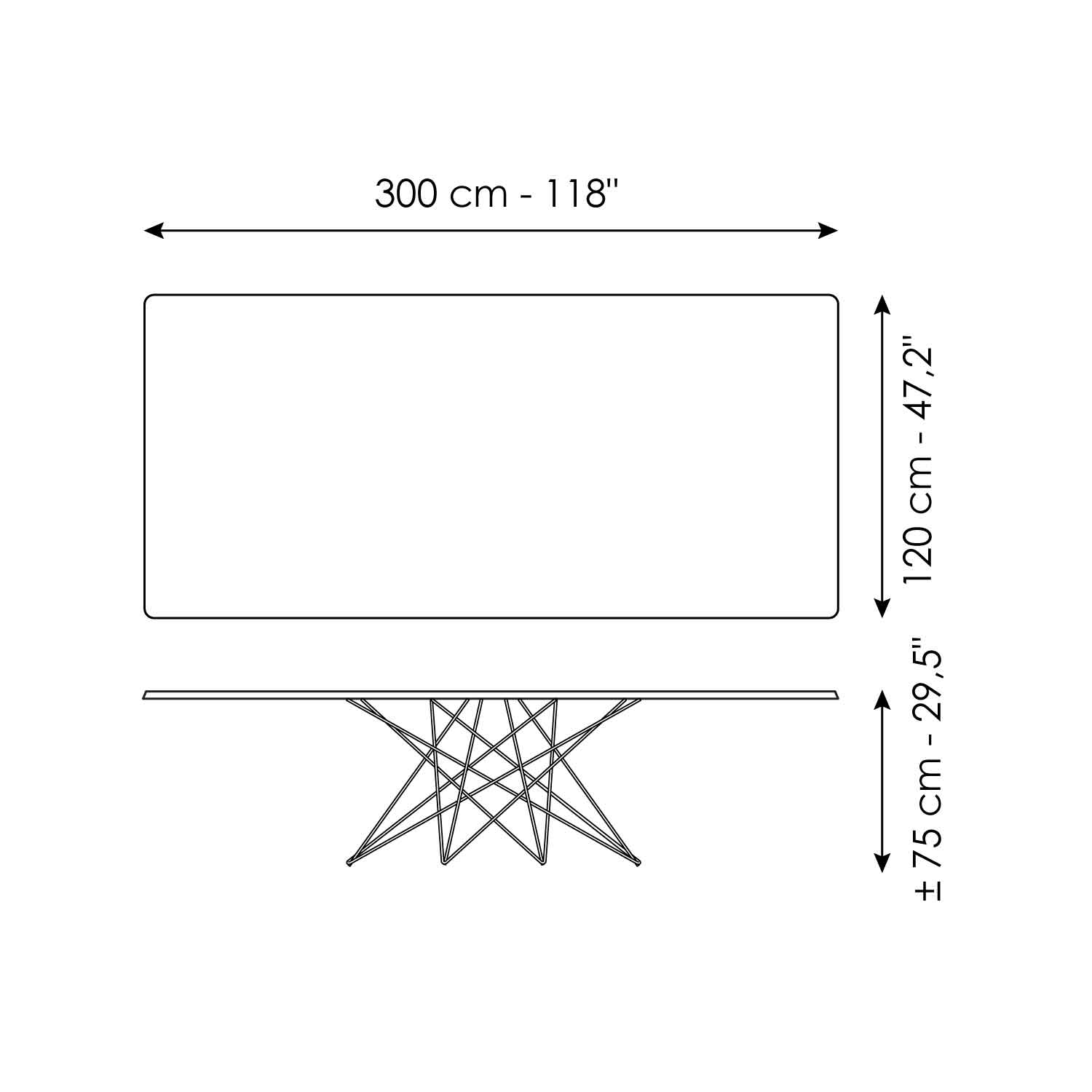 Octa: elegant extendable dining table | Bonaldo